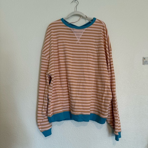 NWOT Free People Womens Classic Striped Crew Latte Combo - Picture 4 of 16